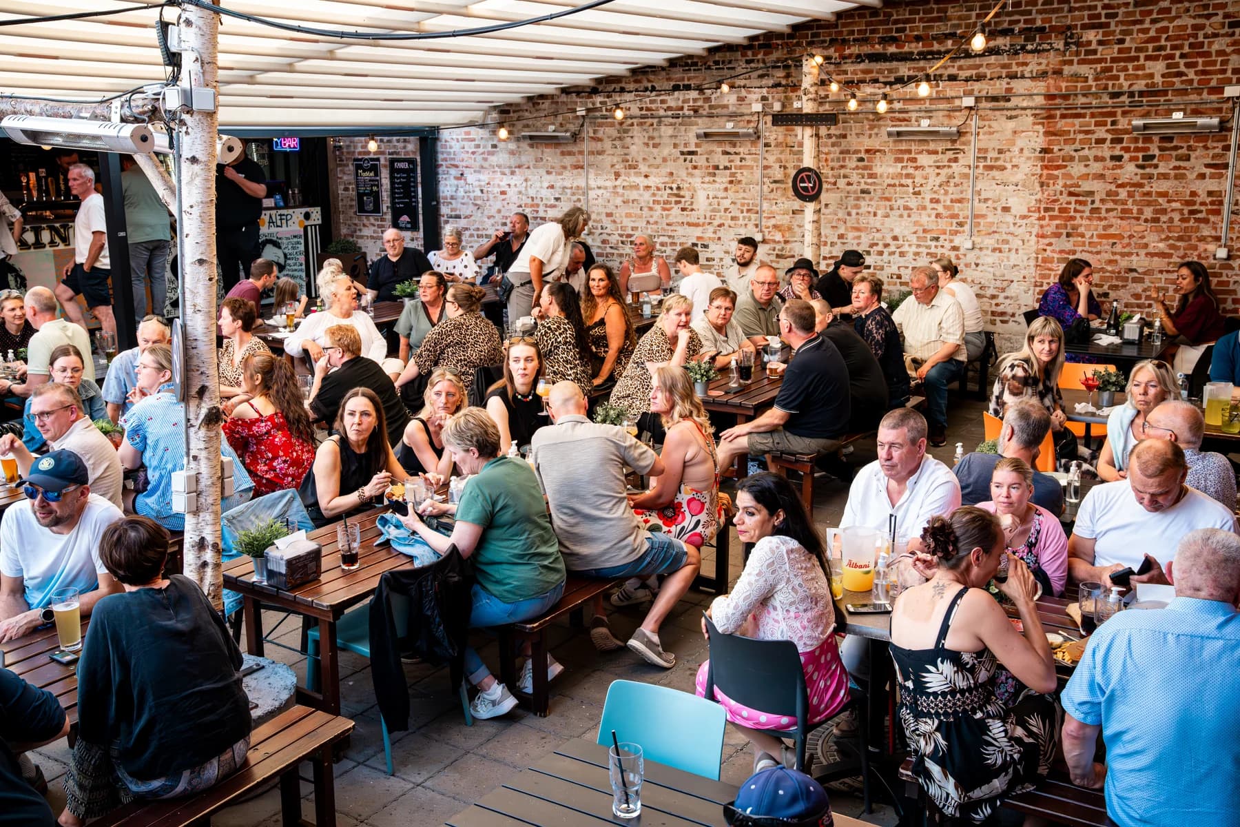 Esbjerg Street Food stemning i gårdhaven