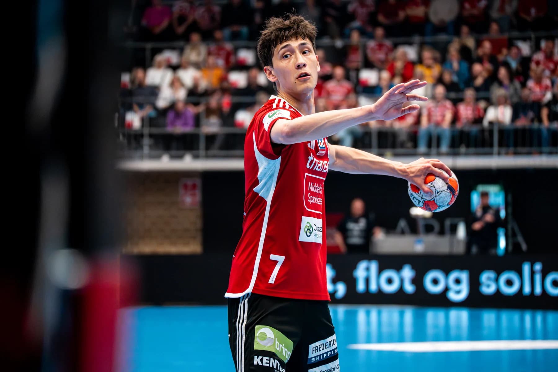 Fredericia Håndboldklub kampmoment med høj intensitet
