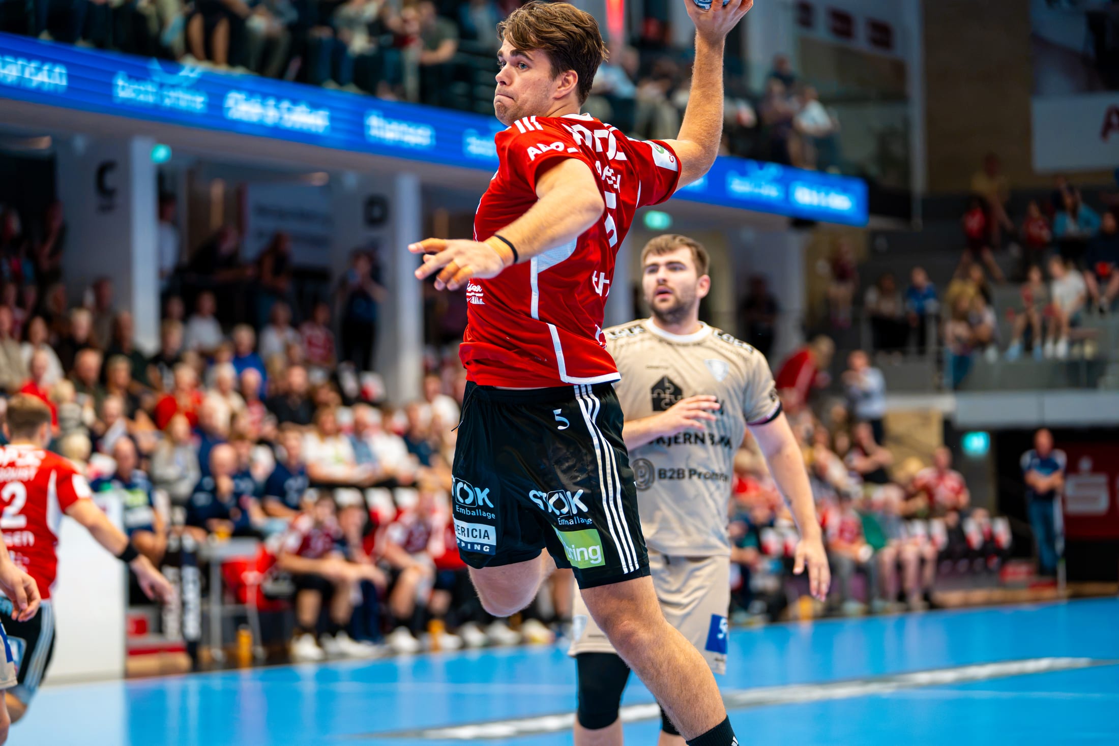 Springskud i luften mod Ribe-Esbjerg, Fredericia Håndbold