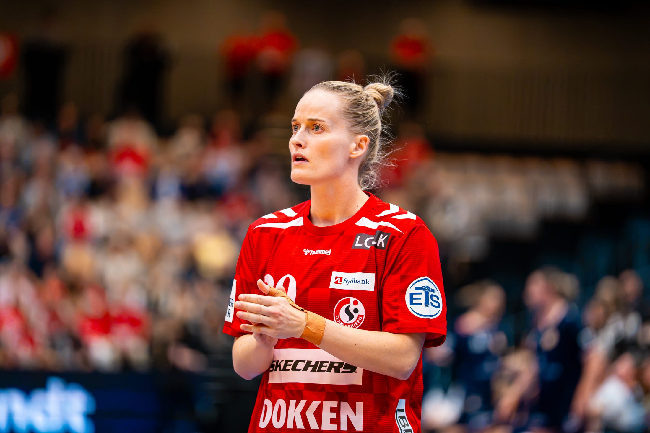 Marit Røsberg Jacobsen i Team Esbjerg-trøje, Super Cup kvinder