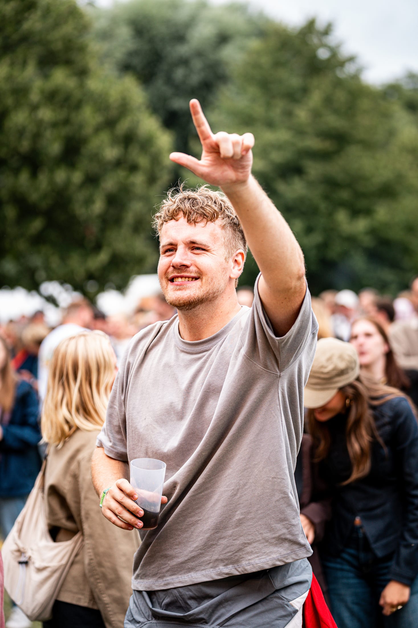 Publikum midt i skovkoncerten, Varde Open Air