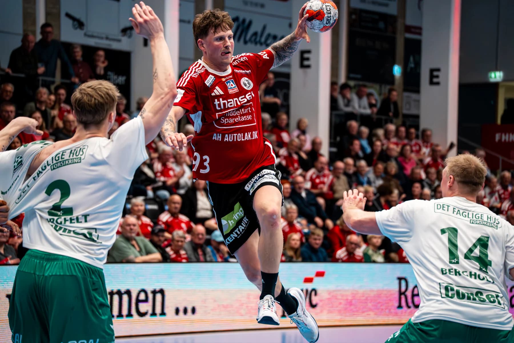 Fredericia Håndboldklub stemning i arenaen — fotograf i Grenaa